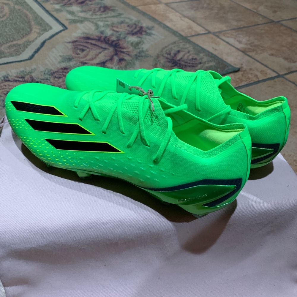 ADIDAS MEN'S X SPEEDPORTAL.1 FG SOLAR GREEN/BLACK” - Picture 7 of 13